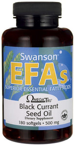 Swanson EFAs Black Currant Seed Oil GLA (OmegaTru) 180 Softgels