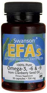 Swanson EFAs 100% Pure Omega-3,-6 & -9 700mg 30 caps