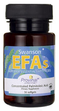 Load image into Gallery viewer, Swanson EFAs Provinal Purified Omega-7 30 Softgels