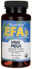 Load image into Gallery viewer, Swanson EFAs VivoMega Triglyceride Omega-3 Fish Oil Concentrate 60 Softgels