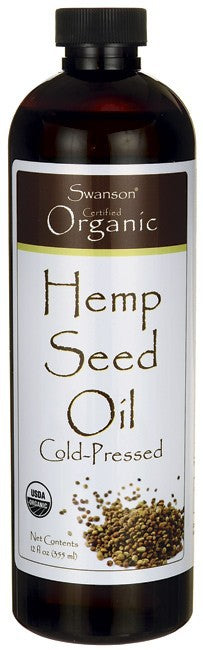 Swanson Organics Hemp Seed Oil 355ml - Nutritional Supplement