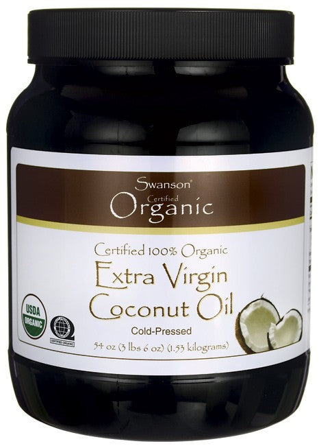 Swanson Certified 100% Organic Extra Virgin Coconut Oil 1.53kg