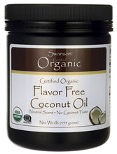Load image into Gallery viewer, Swanson Certified Organic Flavour Free Coconut Oil 454gm