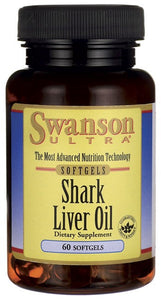 Swanson Ultra Shark Liver Oil 550mg 60 Softgels