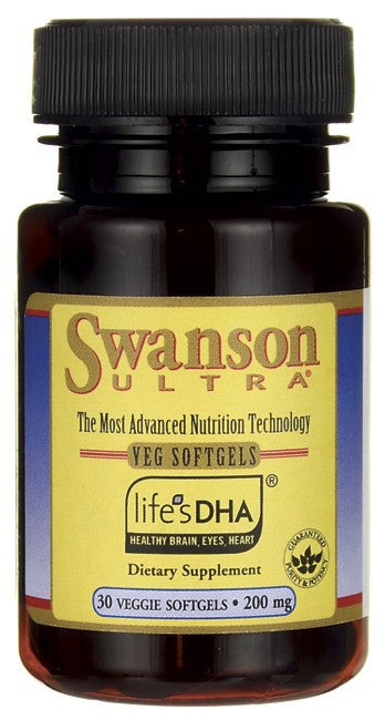 Swanson Ultra life's DHA (Vegetarian) 200mg 30 Veg Softgels