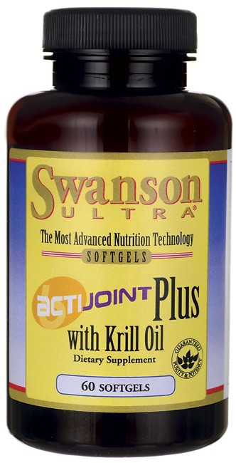 Swanson Ultra ActiJoint Plus with Krill Oil 60 Softgels