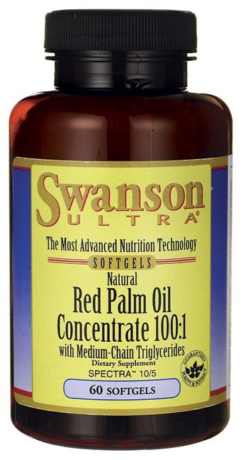 Swanson Ultra Natural Red Palm Oil Concentrate 100:1 60 Softgels