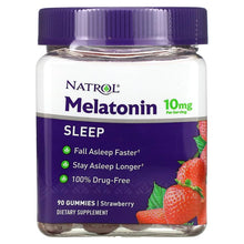 Load image into Gallery viewer, Natrol Gummies Melatonin Strawberry 10mg 90 Count