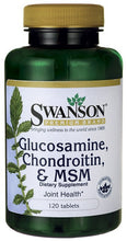 Load image into Gallery viewer, Swanson Premium Glucosamine, Chondroitin &amp; MSM 250/200/150mg 120 Tablets