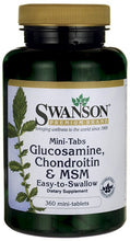 Load image into Gallery viewer, Swanson Premium Mini-Tabs Glucosamine, Chondroitin &amp; MSM 750/600/300mg 360 Mini-Tabs