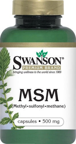 Swanson MSM 500 Mg 100 Capsules - Mineral Supplement