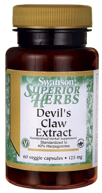Swanson Superior Herbs Devil's Claw Extract 125mg 60 Veggie Capsules