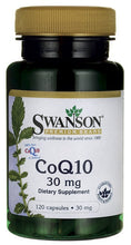 Load image into Gallery viewer, Swanson CoQ10 30 Mg 120 Capsules