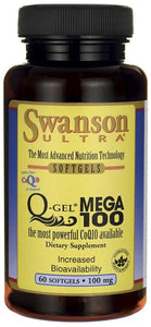 Swanson Ultra Q-Gel Mega 100, 100mg 60 Softgels