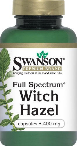 Swanson Premium Full-Spectrum Witch Hazel 400mg 60 Capsules
