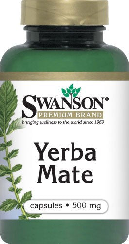 Swanson Premium Yerba Mate 4:1 125 mg 120 Capsules