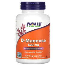 Load image into Gallery viewer, Now Foods D-Mannose 500mg 120 Capsules