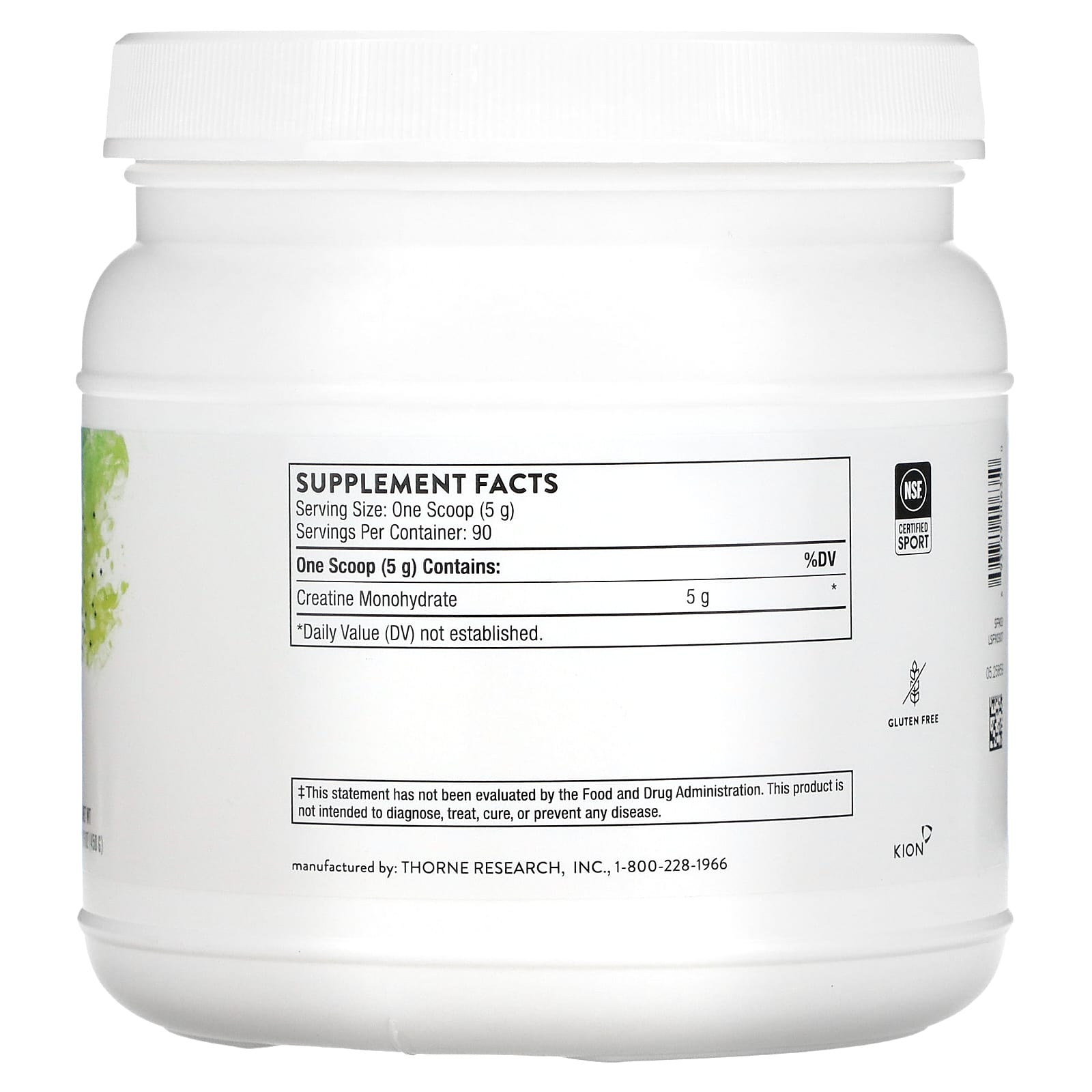 Thorne Creatine Powder16 oz (450g)