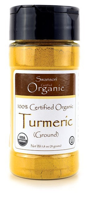 Swanson Organic 100% Certified Turmeric Ground 51g 1.8 oz