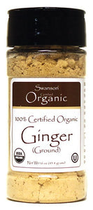 Swanson Organics 100% Certified Organic Ginger Ground 45.4g 1.6 oz