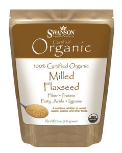 Swanson Certified Organic Milled Flaxseed 425gm