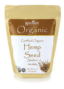 Swanson Certified Organic Hemp Seed Shelled 425gm