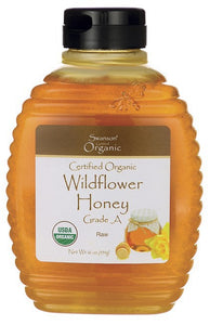 Swanson Certified Organic Raw Wildflower Honey 454gm