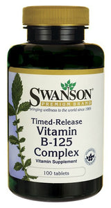 Swanson Premium Vitamin B-125 Complex Time-Release 100 Tablets