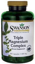 Load image into Gallery viewer, Swanson Premium Triple Magnesium Complex 300 Capsules