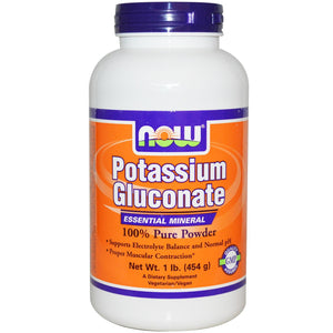 Now Foods Potassium Gluconate 100% Pure Powder 454g