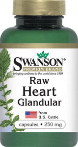 Swanson Premium Raw Heart Glandular 250mg 60 Capules