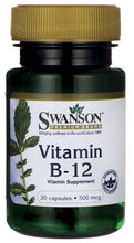 Load image into Gallery viewer, Swanson Premium Vitamin B-12 500mcg 30 Capsules