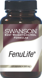 Swanson Best Weight-Control Formulas Fenulife 500 mg, 120 Capsules