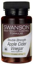 Load image into Gallery viewer, Swanson Best Weight-Control Formulas Double Strength Apple Cider Vinegar 200mg 120 Tablets