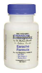 Swanson Homeopathy Earache Formula 100 Tablets