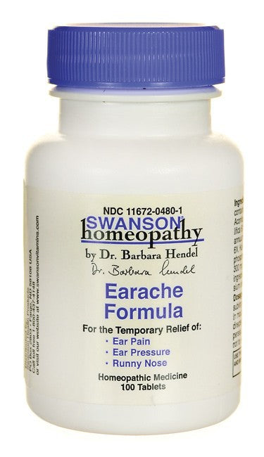 Swanson Homeopathy Earache Formula 100 Tablets