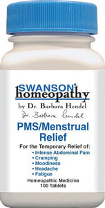 Swanson Homeopathy PMS/Menstrual Relief 100 Tablets