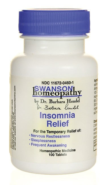 Swanson Homeopathy Insomnia Relief 100 Tablets