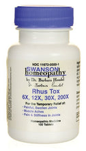 Load image into Gallery viewer, Swanson Homeopathy Rhus Tox 6X 12X 30X 200X 100 Tabs - Supplement