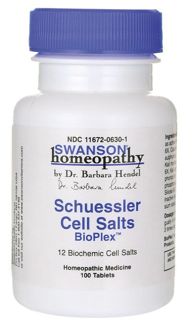 Swanson Homeopathy Schuessler Cell Salts 100 Tablets