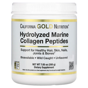 California Gold Nutrition, Hydrolyzed Marine Collagen Peptides, Unflavored, 7.05 oz (200 g)