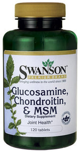 Swanson Premium Glucosamine, Chondroitin & MSM 250/200/150mg 120 Tablets
