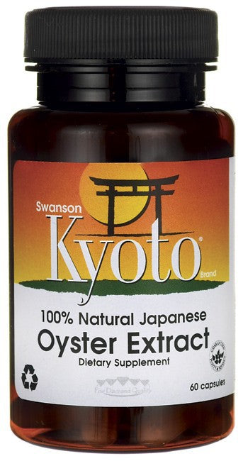 Swanson Kyoto Brand 100% Natural Japanese Oyster Extract 500mg 60 Capsules