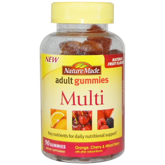 Nature's Way, Alive! Adult Premium Gummies Multivitamin, Grape and Cherry, 90 Gummies