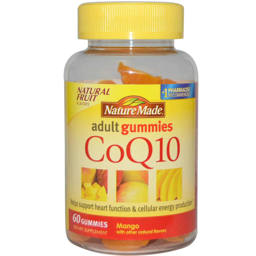 Nature Made, CoQ10, Adult Gummies, Mango, 60 Gummies