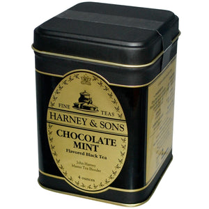 Harney & Sons, Chocolate Mint Flavored Black Tea, 4 oz
