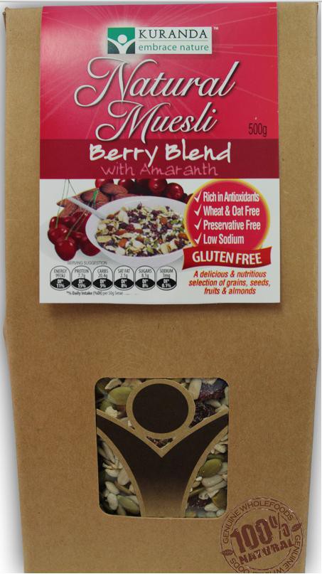 Kuranda, Natural Muesli, Berry Blend with Amaranth, 500 g