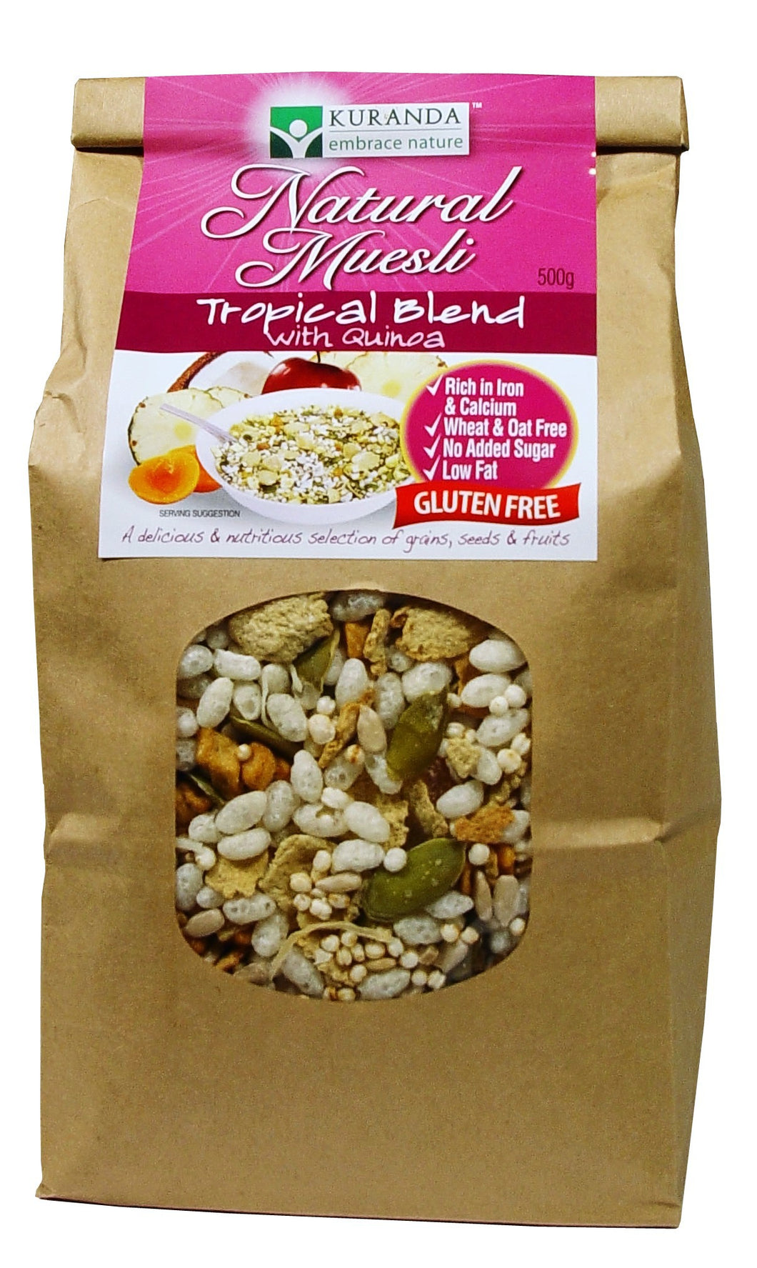 Kuranda, Natural Muesli, Tropical Muesli with Quinoa, 500 g