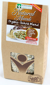 Kuranda, Natural Muesli, Organic Quinoa Blend with Cacao Nibs, 500 g