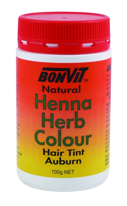 BonVit, Natural Henna Herb Colour, Hair Tint, Auburn, 100 g